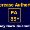 Increase Your Website Page Authority(PA) Upto 85+(Guarantee)