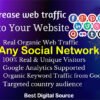 Targeted Country Organic Traffic, Visitors from Any Social Network for Your Website Ranking