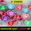 Cute Valentines Day Stickers Bundle -Love Romantic Stickers Bundle