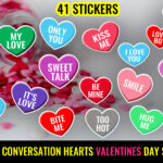 Cute Valentines Day Stickers Bundle -Love Romantic Stickers Bundle